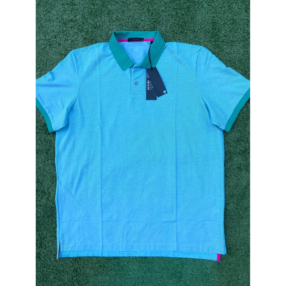 Greyson Cherokee Polo Mens XL Laurel Blue Green Golf‎ Shirt NWT PC0534-CR16.452